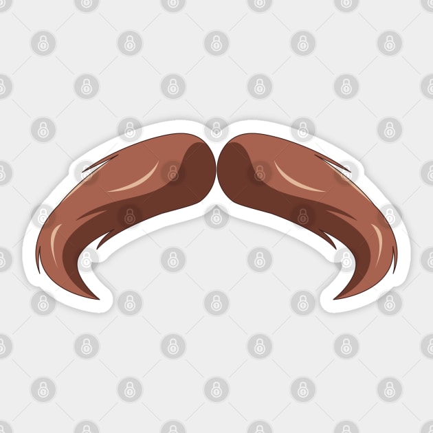 Mustache Sticker by MadOxygen